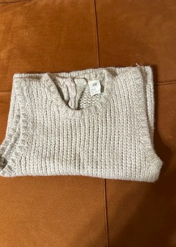 Unixes Çocuk Bej Triko Kolsuz Yelek - Görsel 2