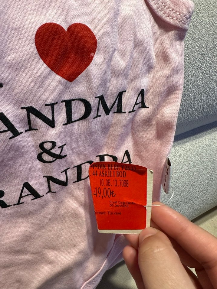 Pembe Baskılı Askısız Bebek Body - Görsel 2