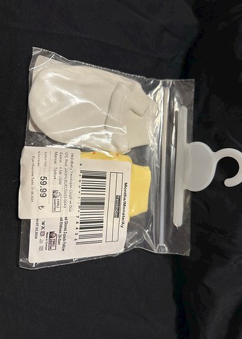 Sarı Desenli Bebek Eldiveni - Görsel 3