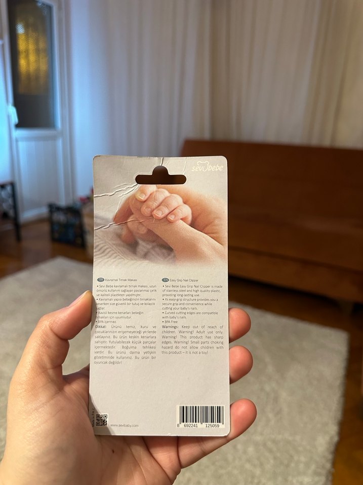 Sevi Bebe Easy Grip Bebek Tırnak Makası - Görsel 2
