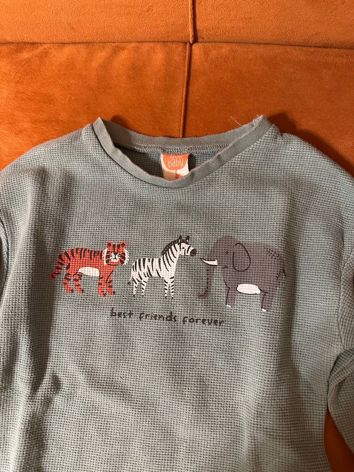 Gri Erkek Çocuk Uzun Kollu Baskılı Sweatshirt - Görsel 2