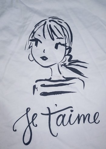 Kız Çocuk Beyaz Keten Tişört Ruffle Detaylı - Görsel 4