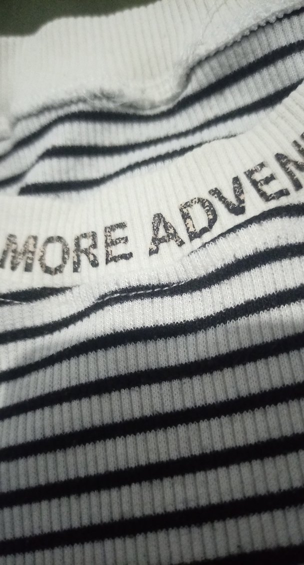 Kız Çocuk Çizgili Kısa Kollu Tişört - Görsel 2