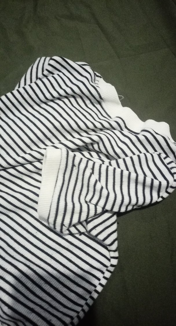 Kız Çocuk Çizgili Kısa Kollu Tişört - Görsel 5