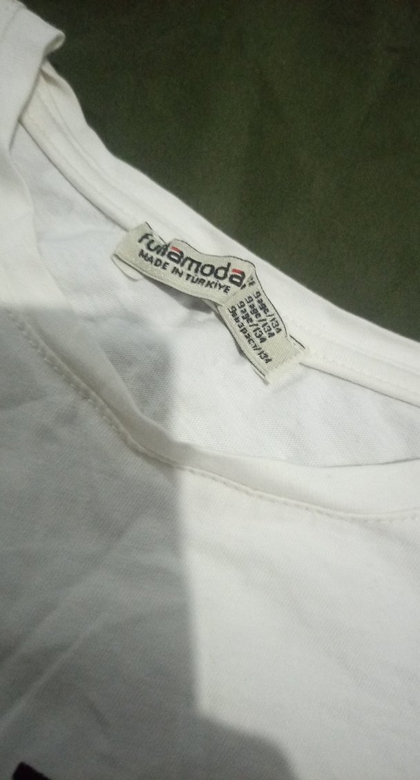 Kız Çocuk Beyaz Kısa Kollu Tişört - Görsel 2