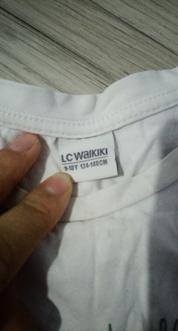 Beyaz Kız Çocuk Baskılı Pamuk Tişört - Görsel 2