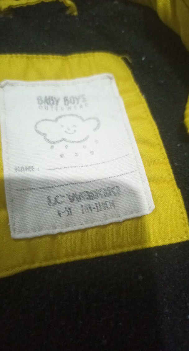 Sarı Kapüşonlu Erkek Çocuk Mont - Görsel 3