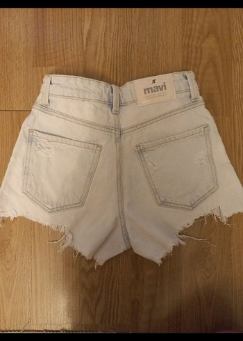 buz mavisi mini şort - Görsel 2