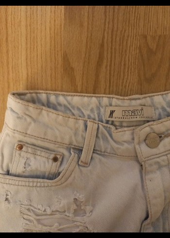 buz mavisi mini şort - Görsel 3