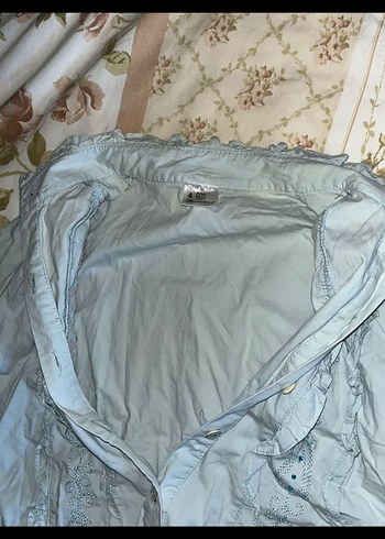 Mavi Vintage Gömlek - Görsel 4