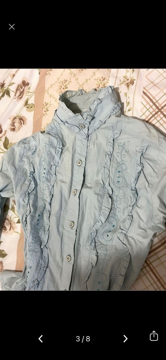 Mavi Vintage Gömlek - Görsel 3