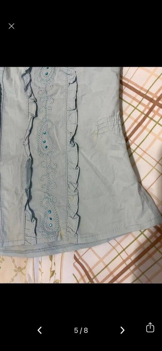 Mavi Vintage Gömlek - Görsel 5