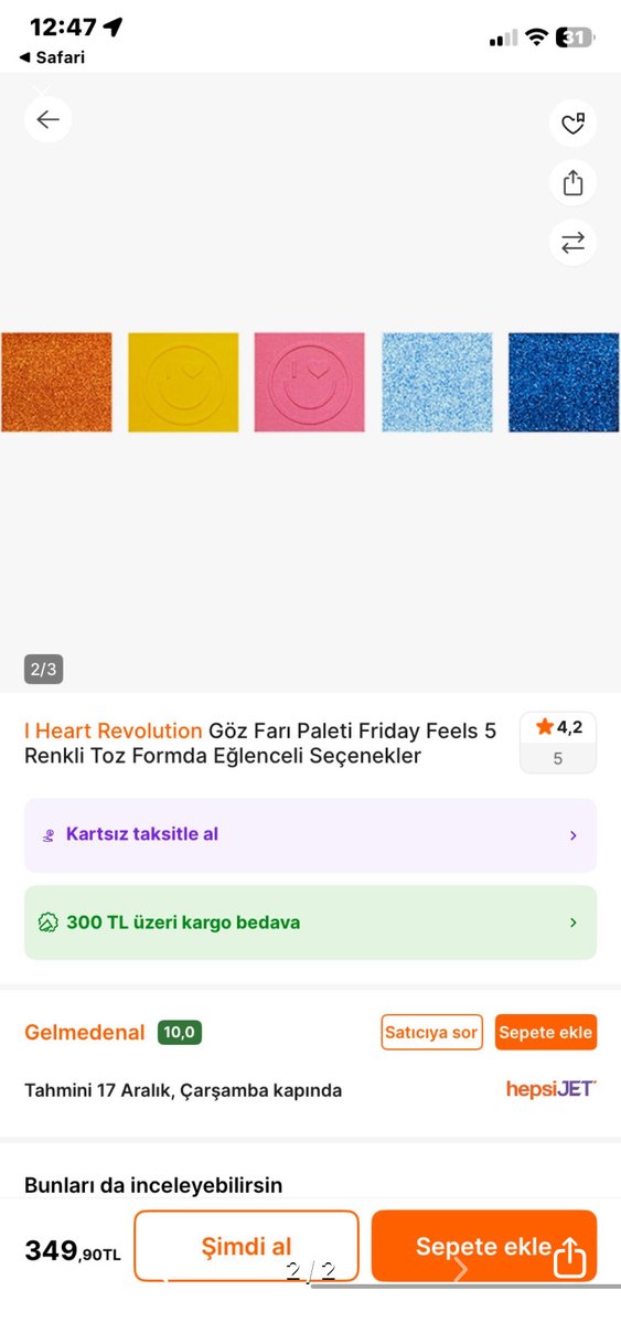 Revolution far paleti kaplı kutu ürün - Görsel 5