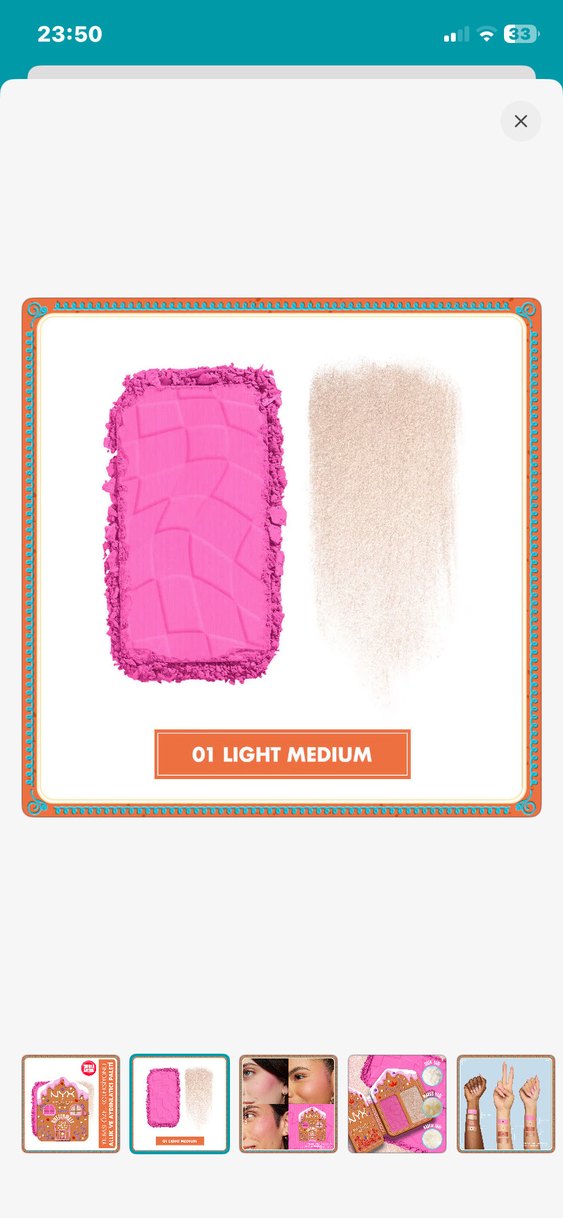 NYX Pastel Pembe Yılbaşı Allık ve Aydınlatıcı Paleti - Görsel 2