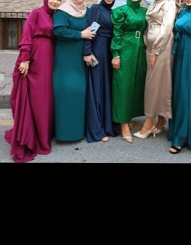 38 Beden camel Renk abiye