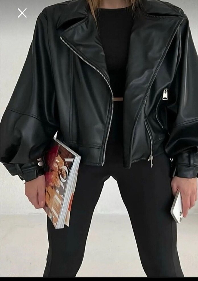 Biker Deri Ceket - Görsel 2