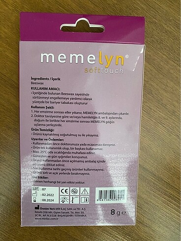 Diğer Memelyn meme ucu bariyeri