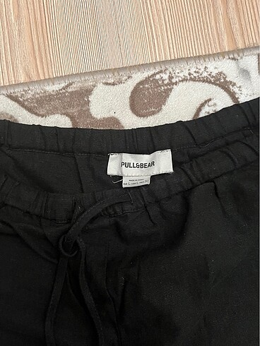 l Beden siyah Renk Pull and bear Keten pantolon