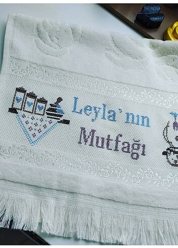 İsimli mutfak havlusu