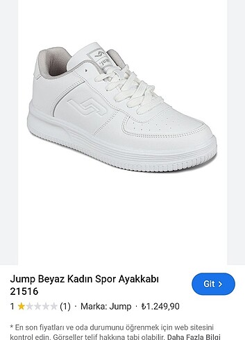 Bayan spor ayakkabı sıfır 36 numara