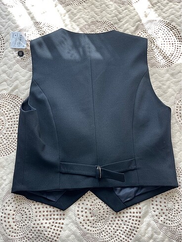 Koton V yaka lacivert blazer yelek