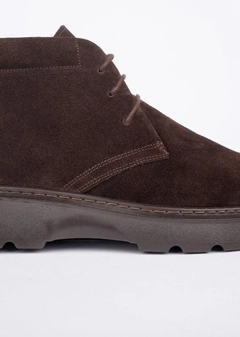 Kahverengi Süet hakiki deri Erkek Bot - Görsel 7