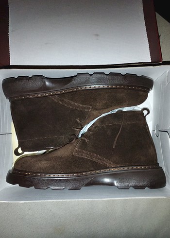 Kahverengi Süet hakiki deri Erkek Bot - Görsel 8