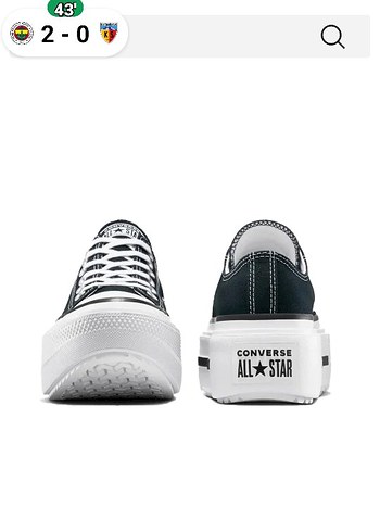 Converse Lift Double Stack Unisex Bayan 11,5 Erkek 9,5 43 28 cm - Görsel 8