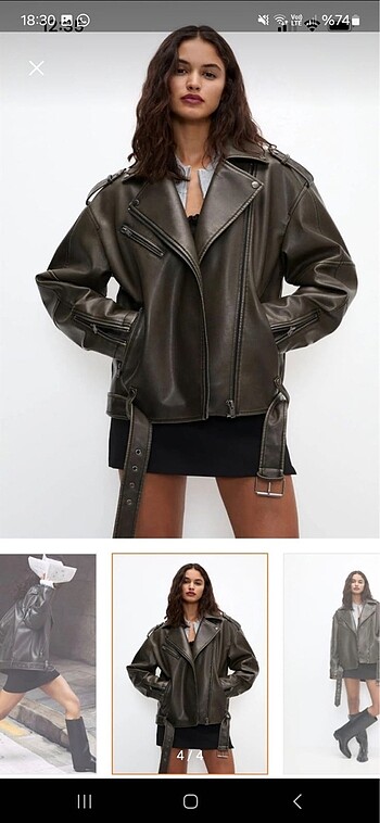 Pull and Bear Deri ceket