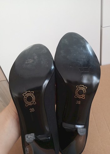 Siyah Klasik İnce Topuklu Kadın Ayakkabı - Görsel 3