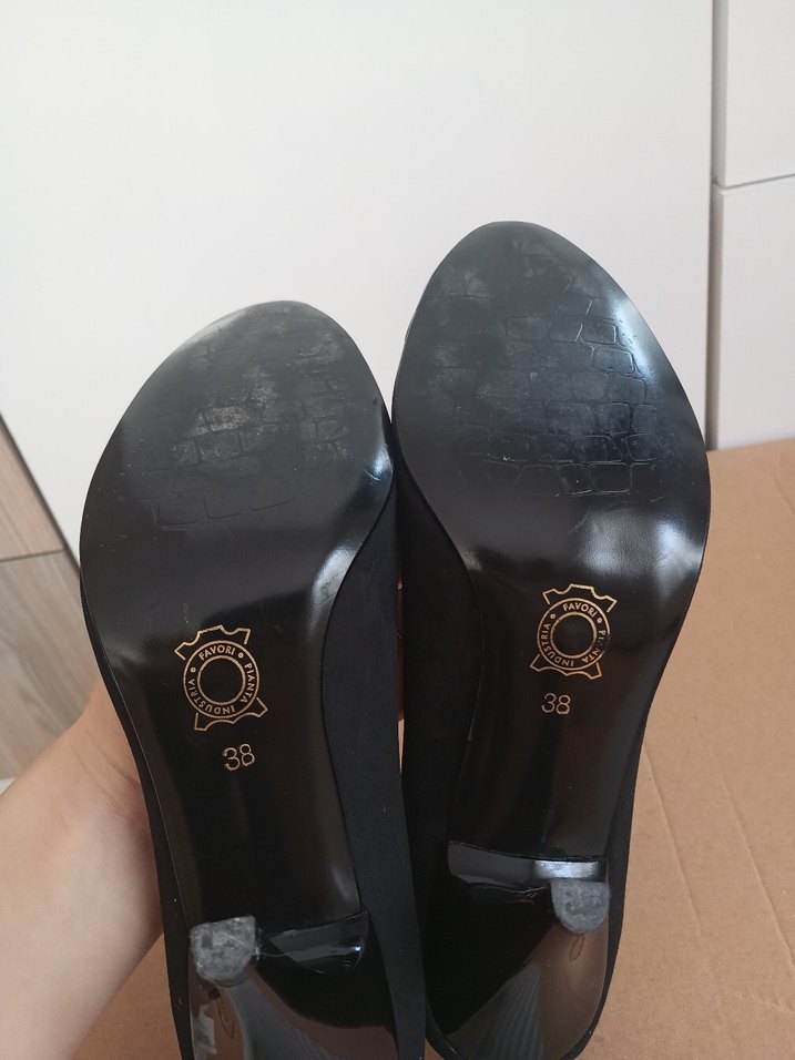 Siyah Klasik İnce Topuklu Kadın Ayakkabı - Görsel 3