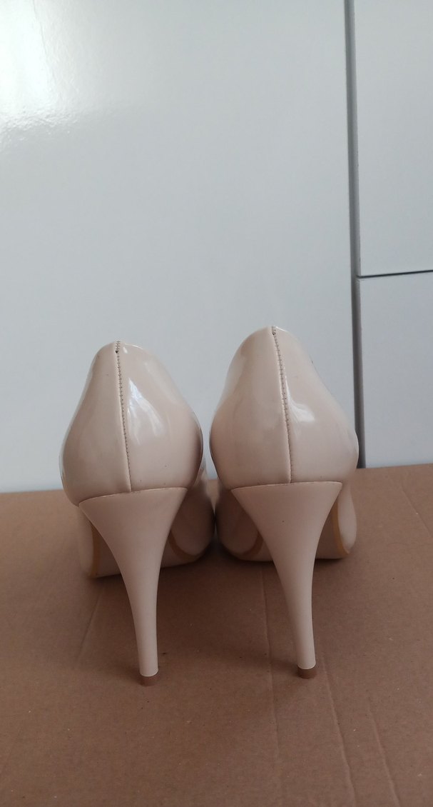 Bej Kadın Stiletto Topuklu Ayakkabı - Görsel 2