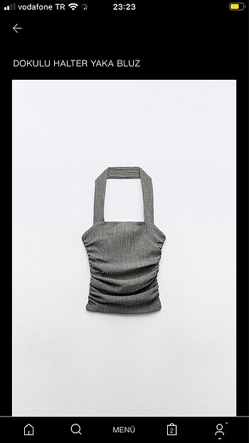 zara crop bluz