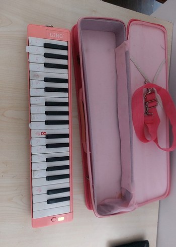 Pastel Pembe Melodika ve Taşıma Çantası - Görsel 2