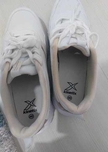 Beyaz Bağcıklı Spor Kadın Sneaker - Görsel 3