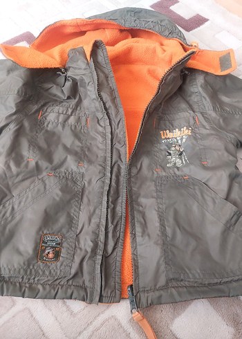 Erkek Çocuk çift yönlü Kapüşonlu Fermuarlı Ceket - Görsel 3