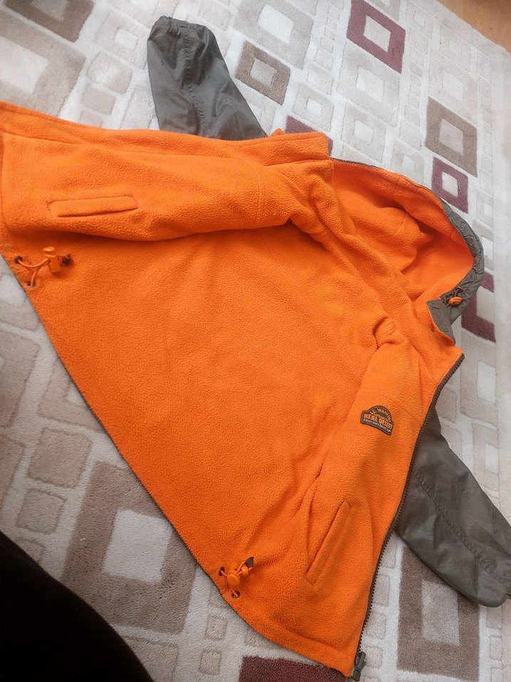 Erkek Çocuk çift yönlü Kapüşonlu Fermuarlı Ceket - Görsel 4