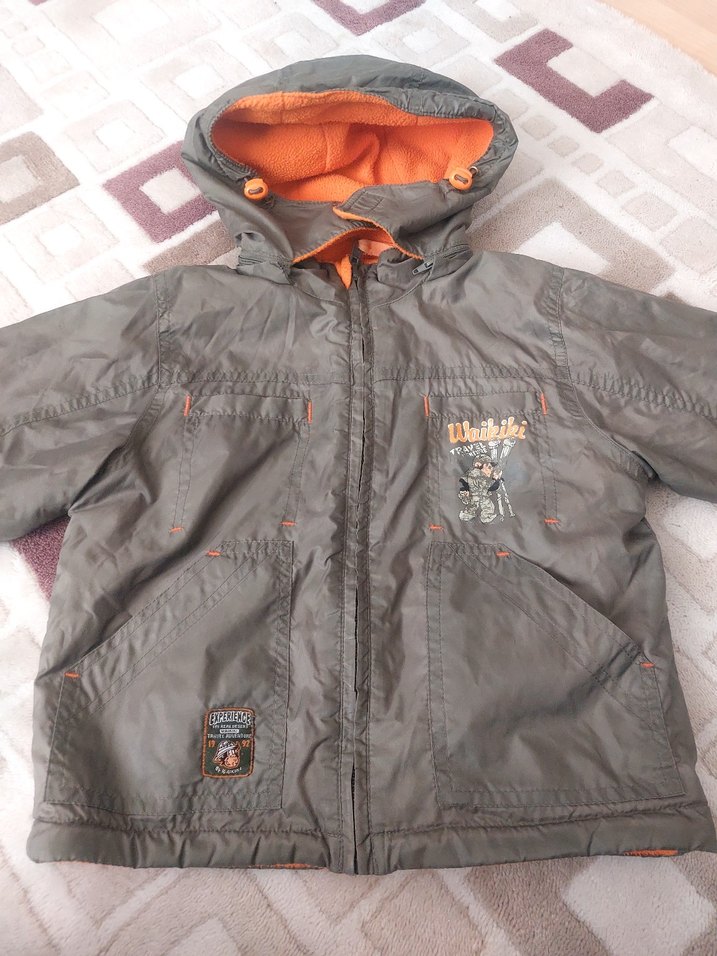 Erkek Çocuk çift yönlü Kapüşonlu Fermuarlı Ceket - Görsel 2