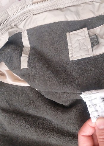 Bej Kapüşonlu Erkek Çocuk Mont - Görsel 8