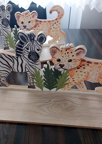 Ahşap Safari Hayvanları raf - Görsel 2