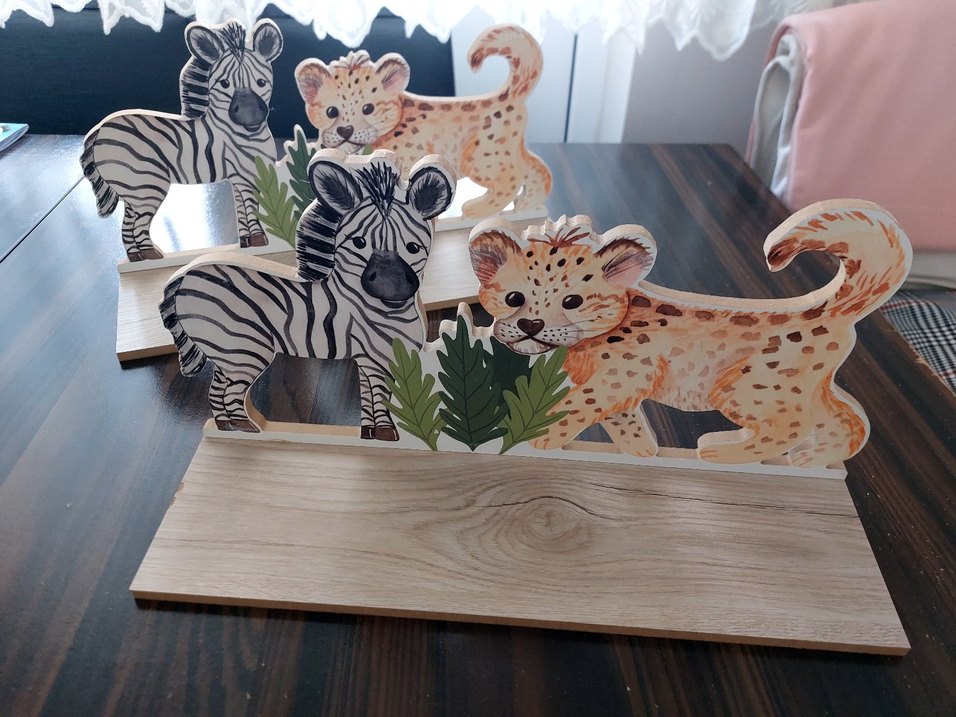 Ahşap Safari Hayvanları raf - Görsel 2