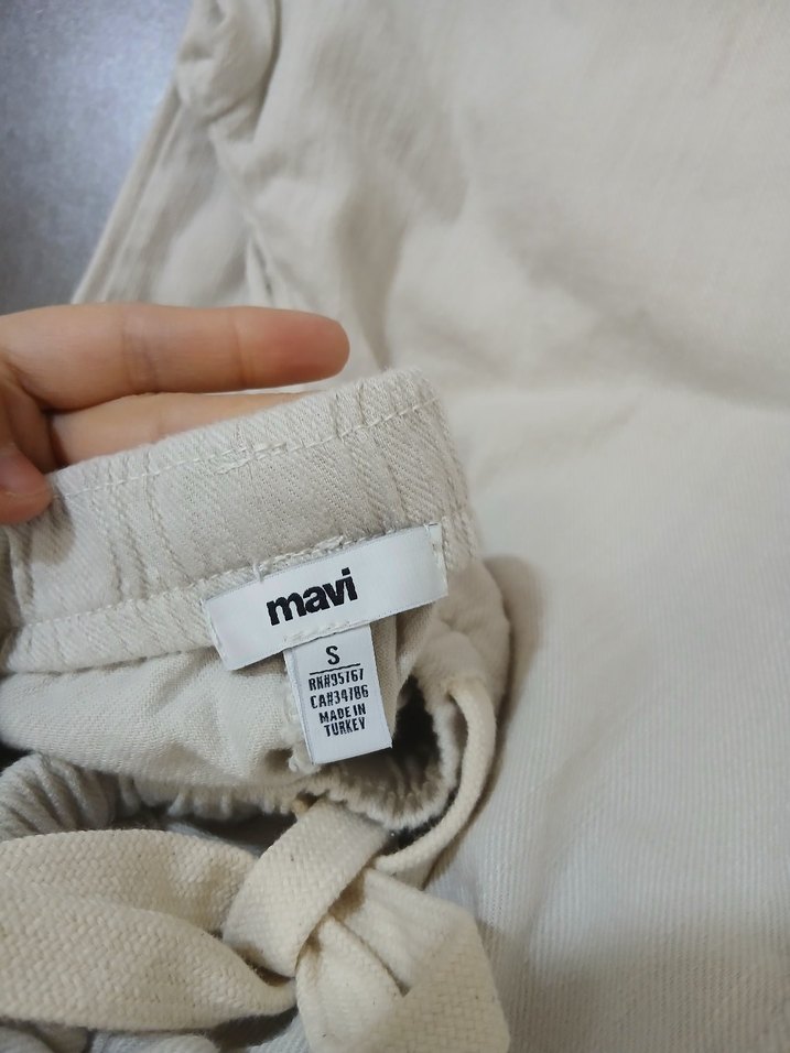 Kadın keten pantolon - Görsel 2