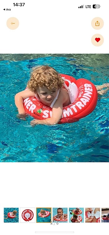 Swimtrainer çocuk bebek yüzme simidi