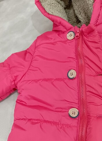 12-18 Ay Beden pembe Renk Bebek kaban mont sevimli peluş ayıcıklı havalı 