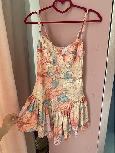 Mini şifon korse detaylı elbise