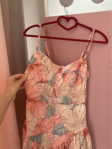 Zara Mini şifon korse detaylı elbise