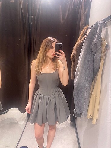 m Beden Zara korse elbise