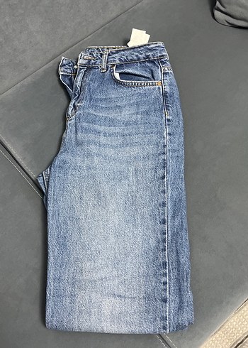 Kadın Mavi Denim Regular Fit Midi Jean - Görsel 3