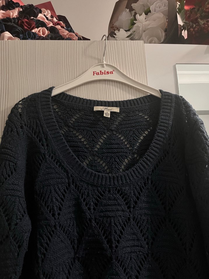 Kadın Örgü Triko Kazak - Görsel 2