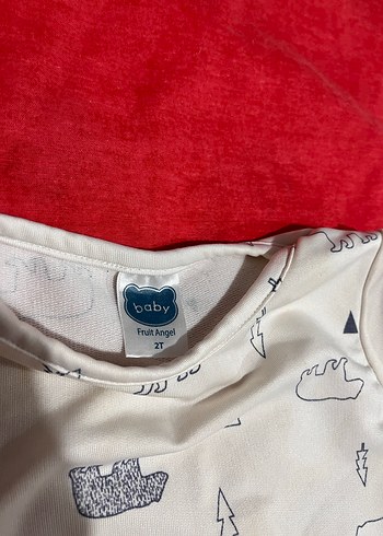 Beyaz Gri Baskılı Erkek Bebek Takımı - Görsel 2